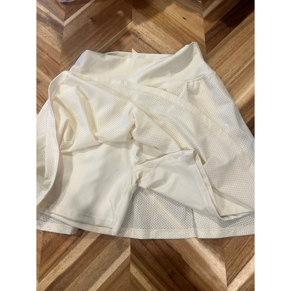 BuffBunny Cream Athletic Skort with built in shorts - Picture 7 of 7